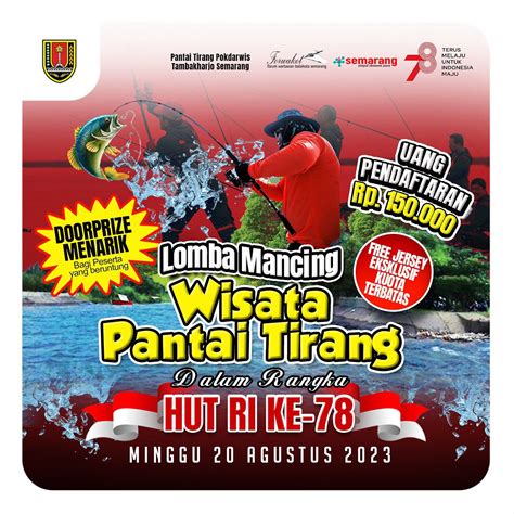 Lomba Mancing Wisata Pantai Tirang Meriahkan HUT RI ke-78 – seremonia.id