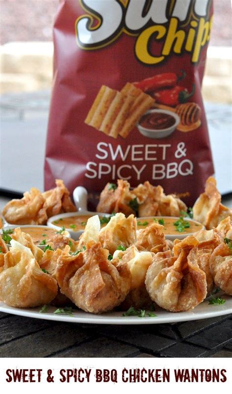 SunChips® Sweet & Spicy BBQ Chicken Wantons Recipe | Sweet and spicy ...