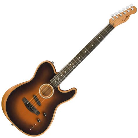 Fender Acoustasonic Telecaster Electro-Acoustic Guitar - Sunburst ...