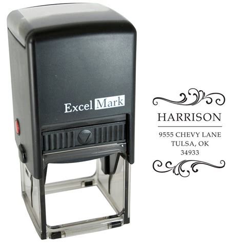 Custom Self Inking Address Stamp with Monogram Style 232 >>> Click on ...