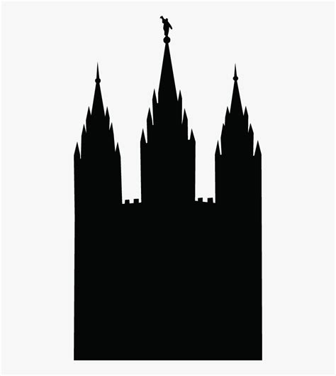 Lds Temple Png Hd - Salt Lake Temple Silhouette Clip Art, Transparent ...