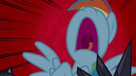 Image - Rainbow Dash screaming in red background S4E03.png | My Little ...