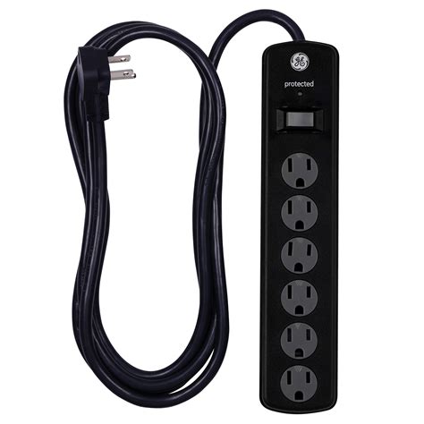 6 Outlet Surge Protector, 8 Ft Extension Cord, Power Strip, 1300 Joules ...