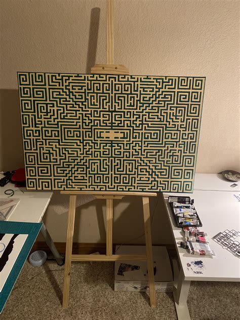 Almost done with my Maze painting I couldn’t wait to post it any longer ...