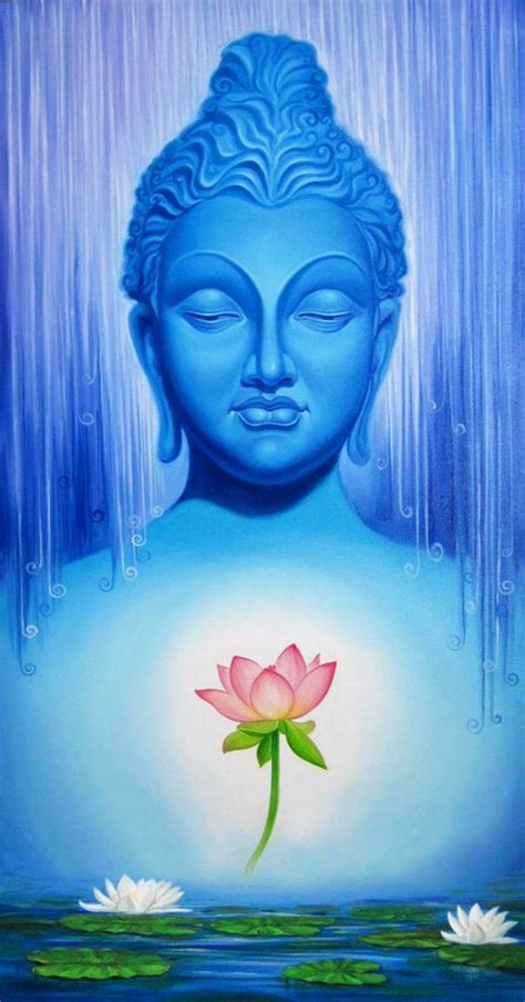 Buddha Lotus Painting at PaintingValley.com | Explore collection of ...