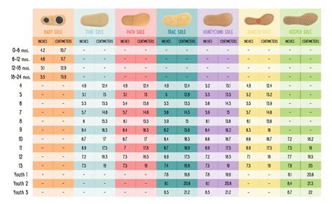 Cm Size Comparison Chart