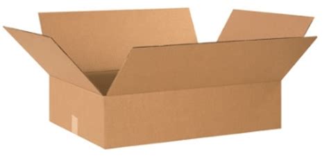 24" x 18" x 6" Flat Corrugated Cardboard Shipping Boxes 20/Bundle