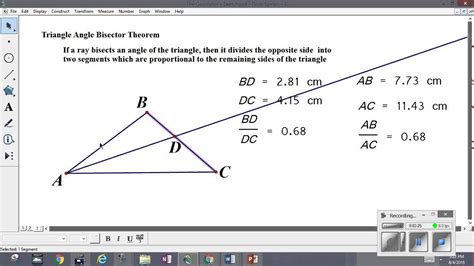 Triangle Angle Bisector Theorem Worksheet - Angleworksheets.com