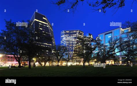 The Regina, Canada cityscape at night Stock Photo - Alamy