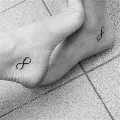 Matching Couple Infinity Tattoos