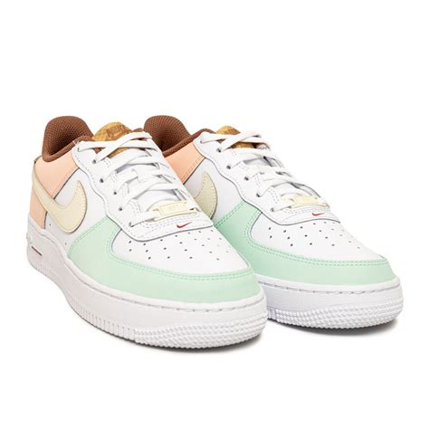 nike big kids air force 1 lv8 gs white coconut milk mint foam