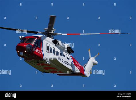 UK Coastguard Sikorski S-92 Helicopter, G-MCGJ Stock Photo - Alamy