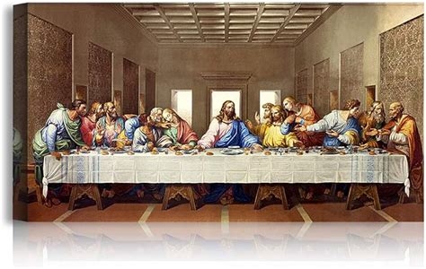 Amazon.com: A&T ARTWORK The Last Supper by Leonardo Da Vinci The World ...