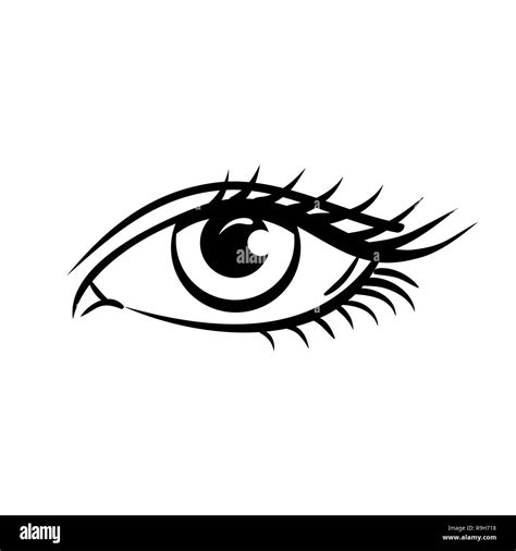 Eye logo Black and White Stock Photos & Images - Alamy