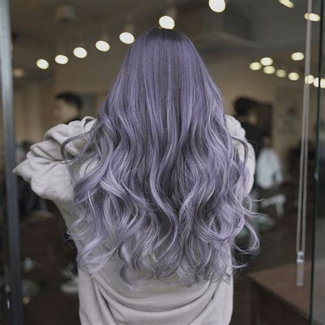 purple gray hair colour - Shemika See