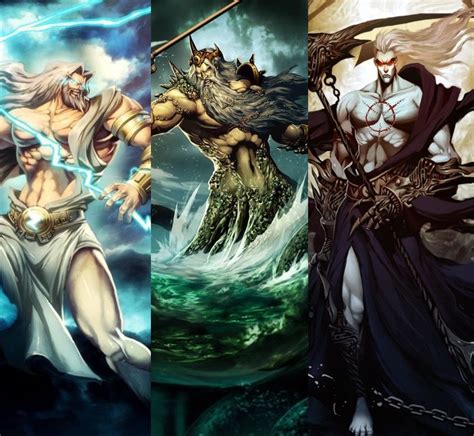 Zeus, Poseidon e Hades | Hades, Thần thoại, Persephone