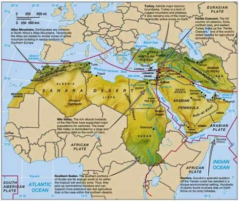 Physical Map Of North Africa - Free Printable Maps