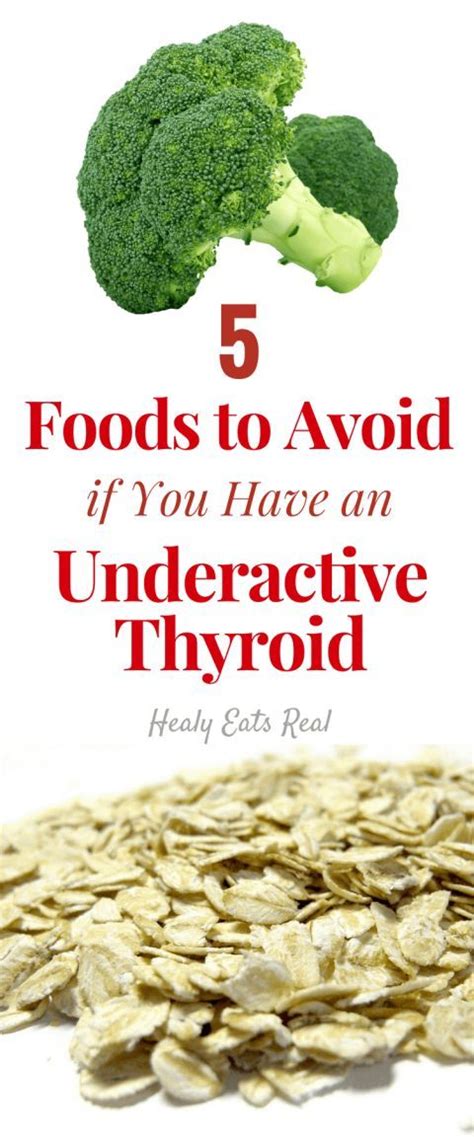 5 Foods to Avoid For A Hypothyroid Diet | Hypothyroidism diet ...