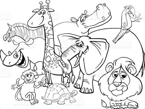 African Animals Coloring Page - ColoringBay