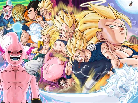 Been a minute, here's some Buu Saga fanart for you guys! : r/dbz