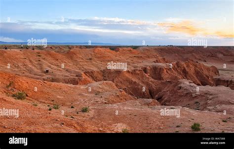 Bayanzag Flaming Cliffs, Gobi Desert, Mongolia Stock Photo - Alamy