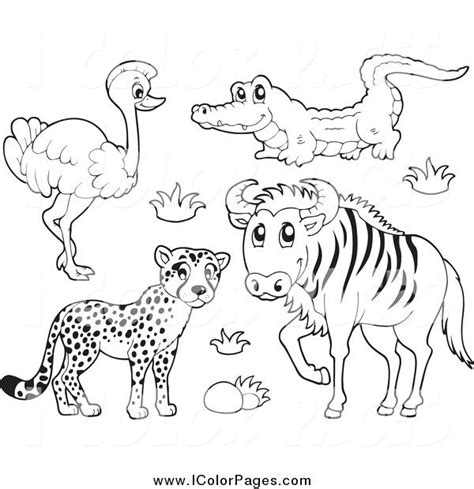 African Animals Coloring Pages at GetColorings.com | Free printable ...