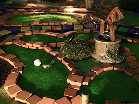 Playing mini golf at home : r/Miniworlds