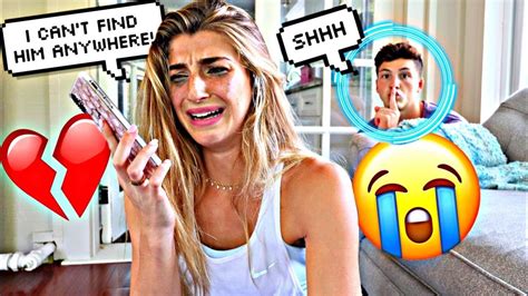 MISSING BOYFRIEND PRANK ON GIRLFRIEND!! *SHE CRIED* - YouTube