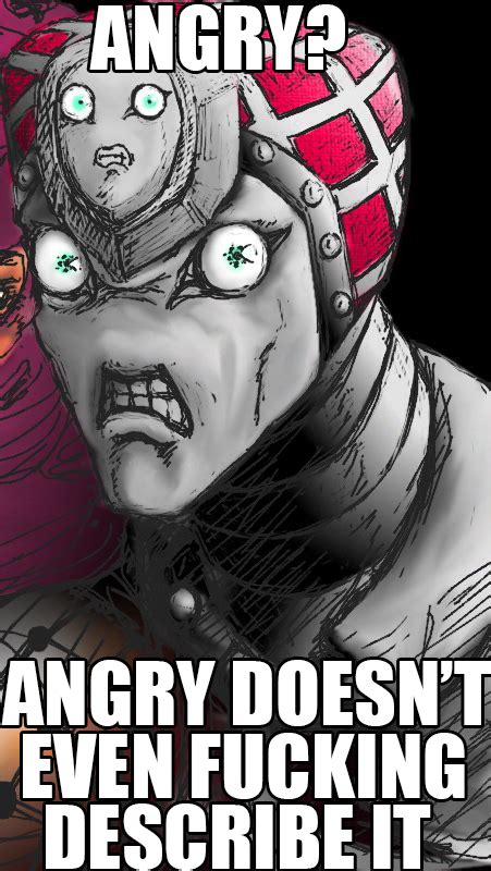 Angry? | King Crimson (JoJo) | Know Your Meme