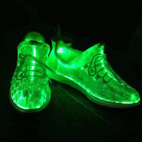 Light LED Running Sneakers | Lacing sneakers, Shoe laces, Leather shoes ...