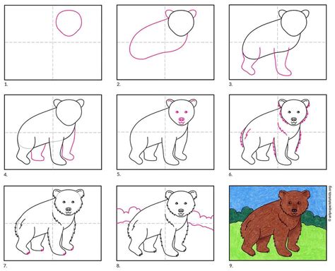 How to Draw a Bear · Art Projects for Kids