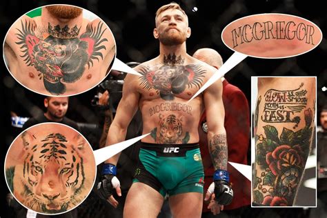 UFC star Conor McGregor’s tattoos, from what they mean to how many the ...