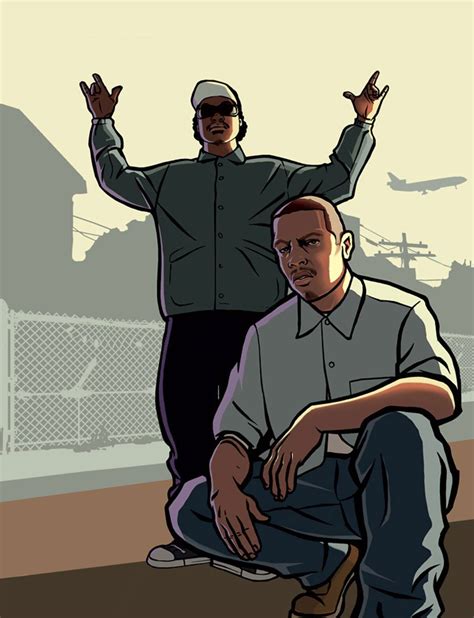 Ryder & Carl Art - Grand Theft Auto: San Andreas Art Gallery Grand ...