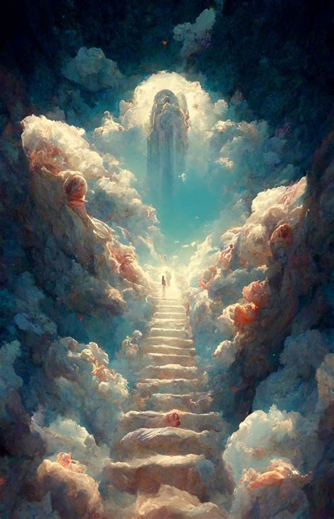 Ai:generated Stairway to Heaven Poster Wall Decoration - Etsy in 2022 ...