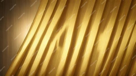 Premium Photo | A curtain with gold curtains and a white background.