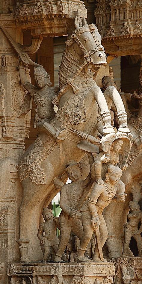 Masterpiece stone carving of Hindu god on horseback, Sri ...