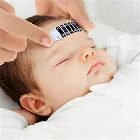 10 Pcs/lot Forehead Head Strip Thermometer Fever Body Baby Child Kid ...