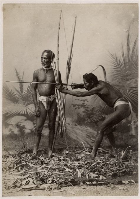 Negrito tribal hunters (c1880 albumen photograph) Poster Size Prints ...