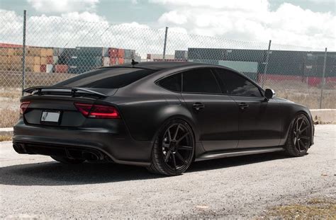 Matt Black Audi RS7 #audilifestyle | Black audi, Dream cars, Audi