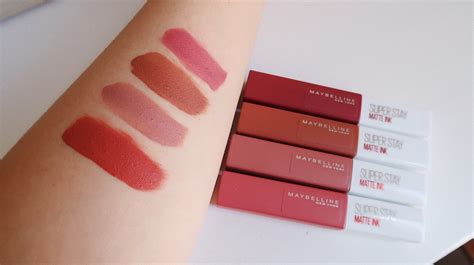 Maybelline Lipstick Swatches