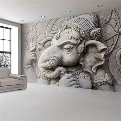 3d wall art decor Lord Ganesha - 3D Printing Model | Sculptures | Resin ...