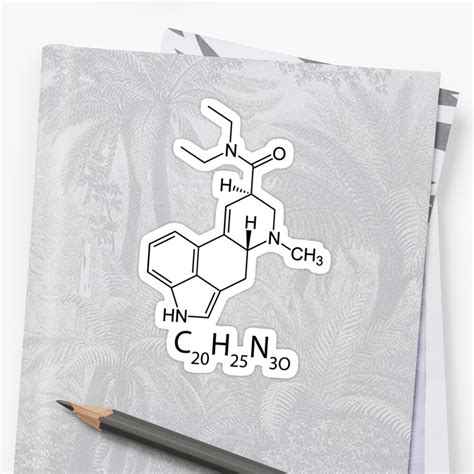 "LSD Chemical Structure" Stickers by Mark Hayes | Redbubble