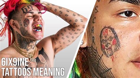 6IX9INE Tattoos Explained (Real Meaning) - YouTube