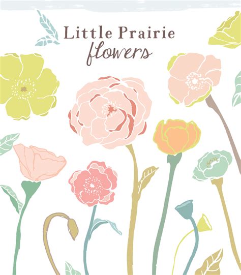 Hand Drawn Flower Clip Art - Prairie Flowers