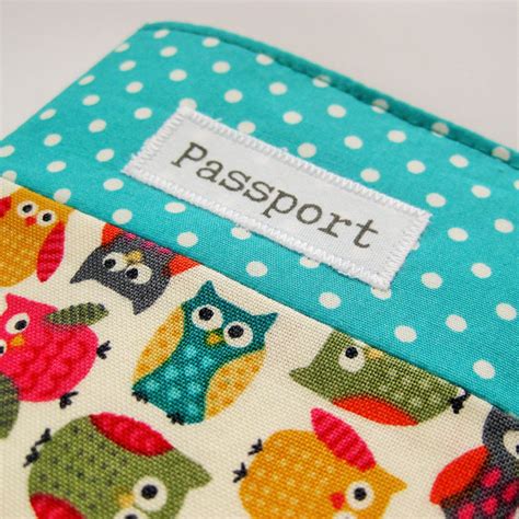 Passport Cover Kids Fabric Bright Colours Passport Holder | Etsy