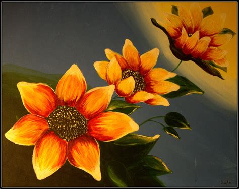 Painting Flowers In Acrylic For Beginners – View Painting