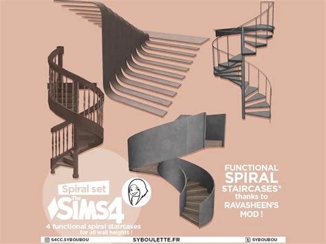 Sims 4 custom content stairs - swebjes