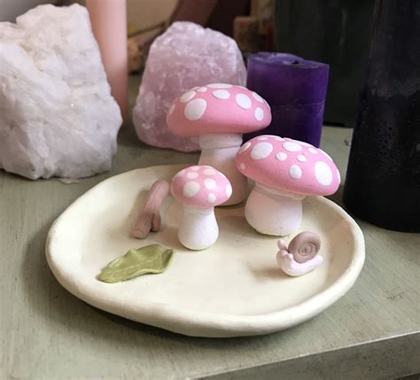 Mushroom forest themed clay incense hold and jewelry dish | Etsy | Diy ...