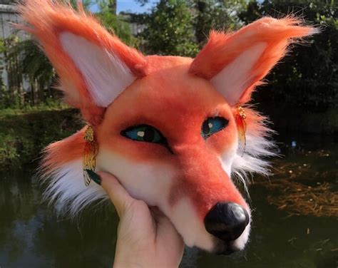 Red Fox Cat Therian Cosplay Mask - Etsy