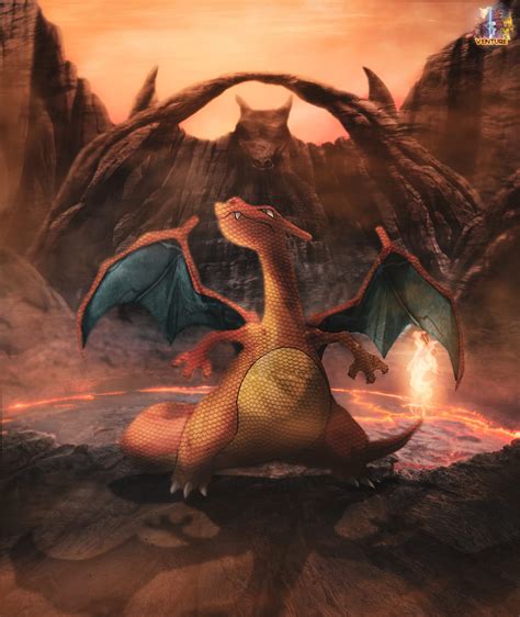 A Charizard fan art I chucked together last night : r/pokemon